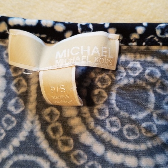 Michael Kors Blue shift dress sz SP - Picture 5 of 7